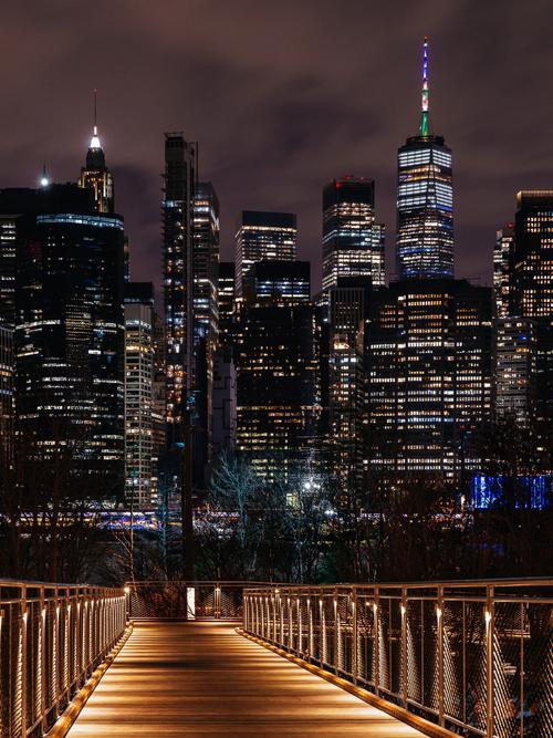 美国纽约夜景vs中国长沙夜景的相关图片